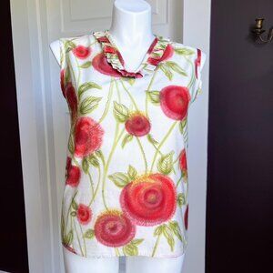 60s Floral Top